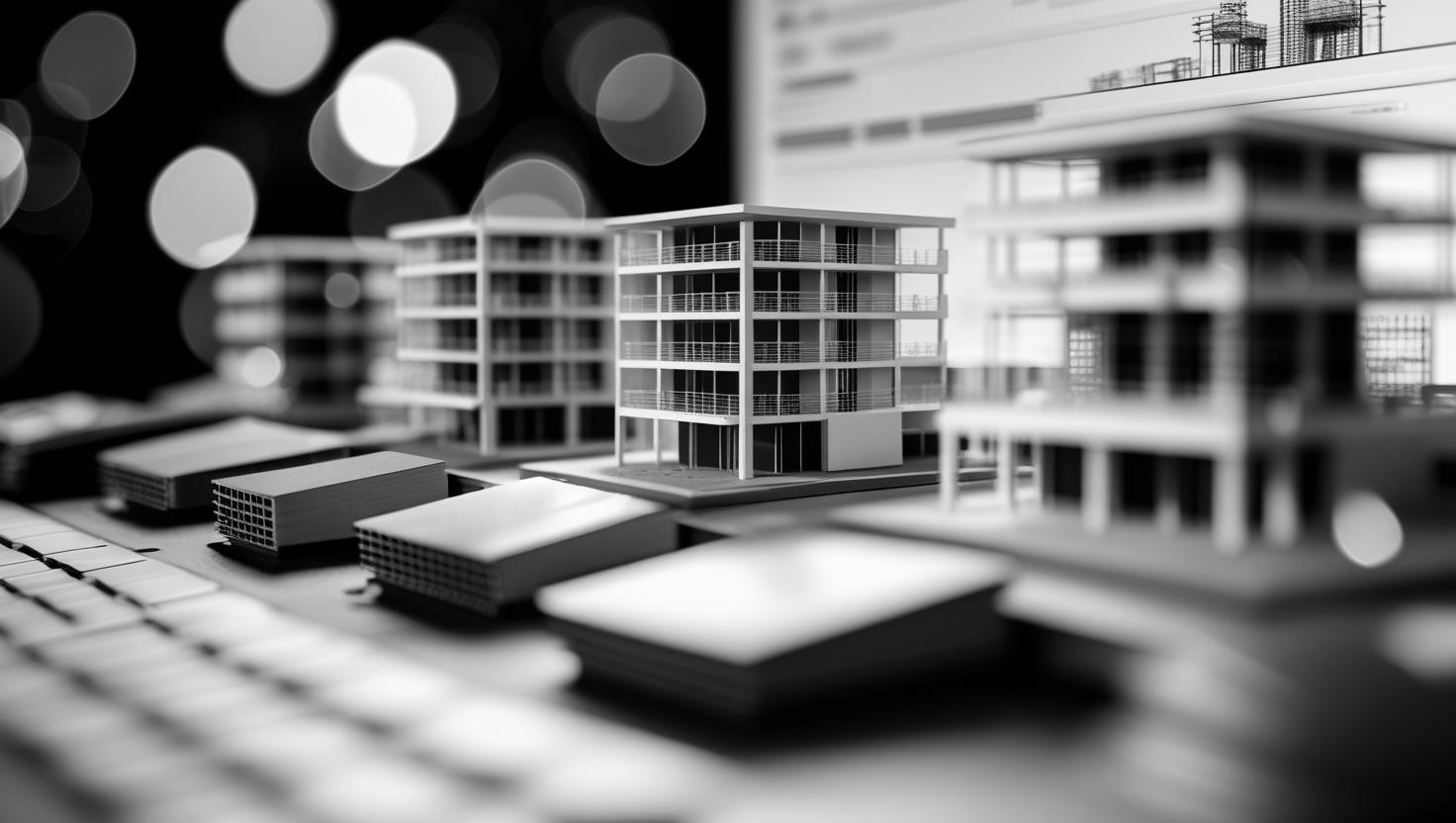 3D-Modell, Bauindustrie, Hochbau